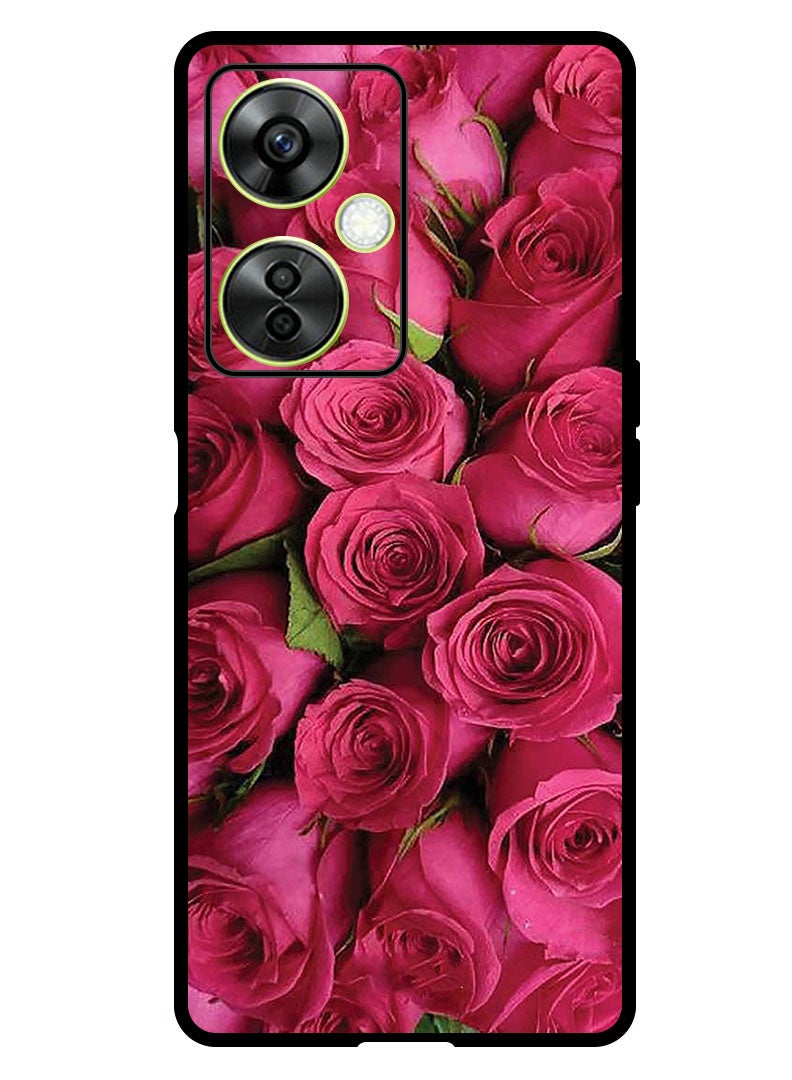 Theodor Protective Case Anti Scratch Shock Proof Bumper Cover For OnePlus Nord CE 3 Lite Pink Roses - Image 1