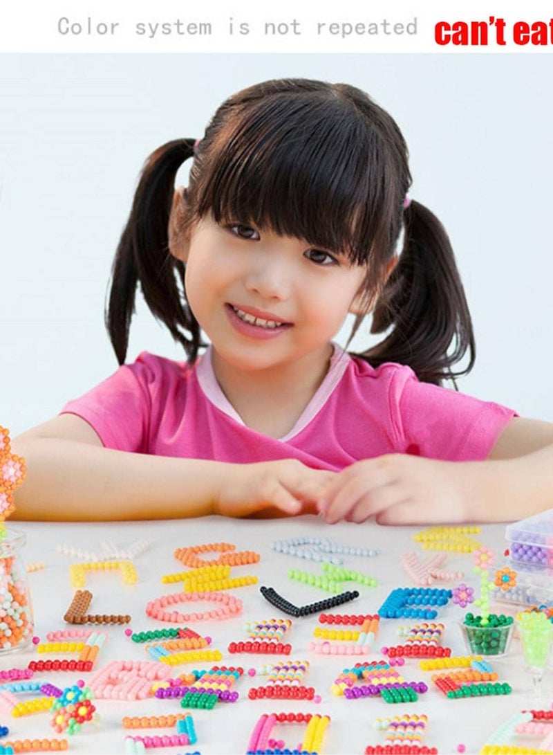 2400pcs Magic Water Mist Bead Set - Non-Iron Fuse Beads Kit,DIY Craft Kit for Creative Play and Educational Fun, Featuring Colorful Water-Soluble Beads for Handmade Jewelry Making, Plastic Material, Suitable for Ages 14+ - Perfect for Creative Projects and Decorative Crafting - Image 5