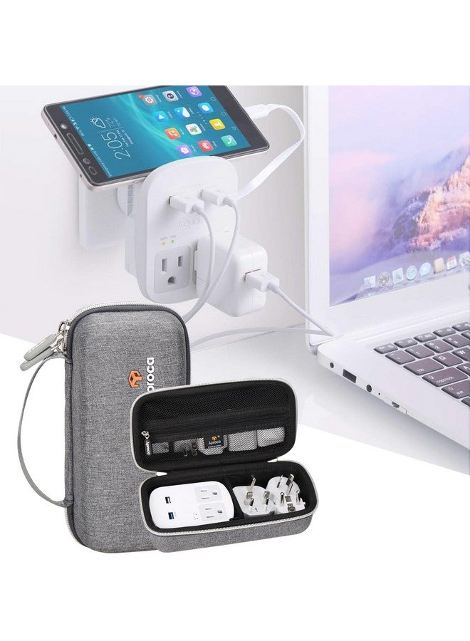 Aproca Grey Hard Travel Storage Protective Case, for Ceptics World Travel Adapter Kit - Image 4