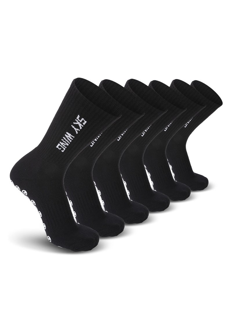 SKY WING Soccer Socks for Men & Women  Knee High Football & Softball Sports Wicking Non-Slip Athletic Long Socks 1/2/3/4 Pairs - Image 1