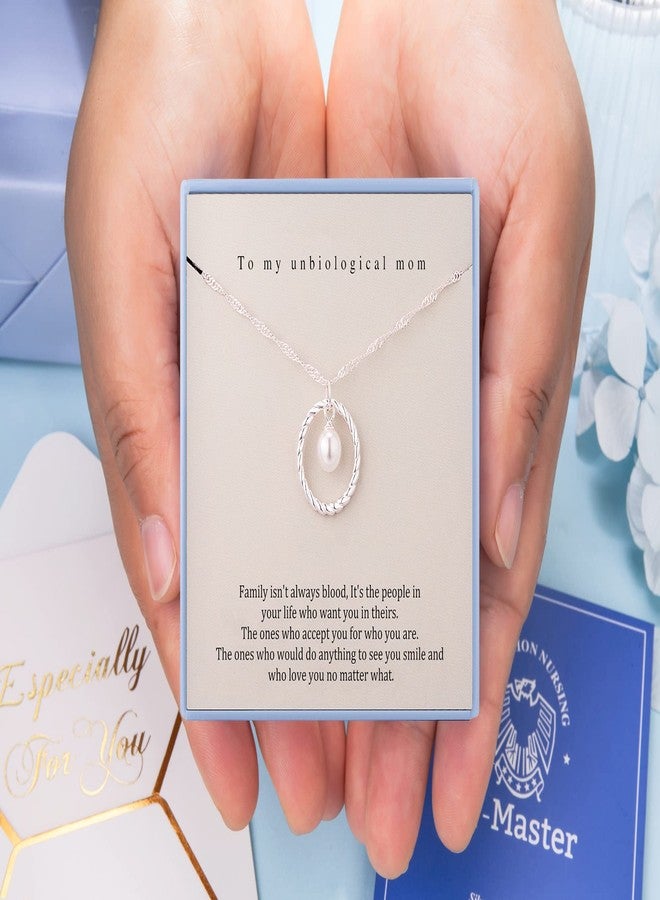 بيرنينج لوف قلادة "حبٌّ متأجج لأمي غير البيولوجية" من الفضة الإسترلينية، هدية للأم البديلة، هدية للحماة، هدية عيد الأم - Image 3