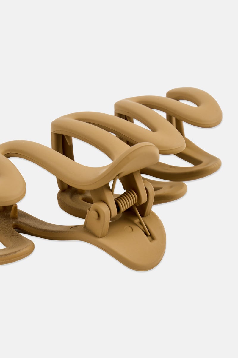 Orly Fashion Accessories 3Pcs Wavy Hair Claws, Multicolor  - Image 4