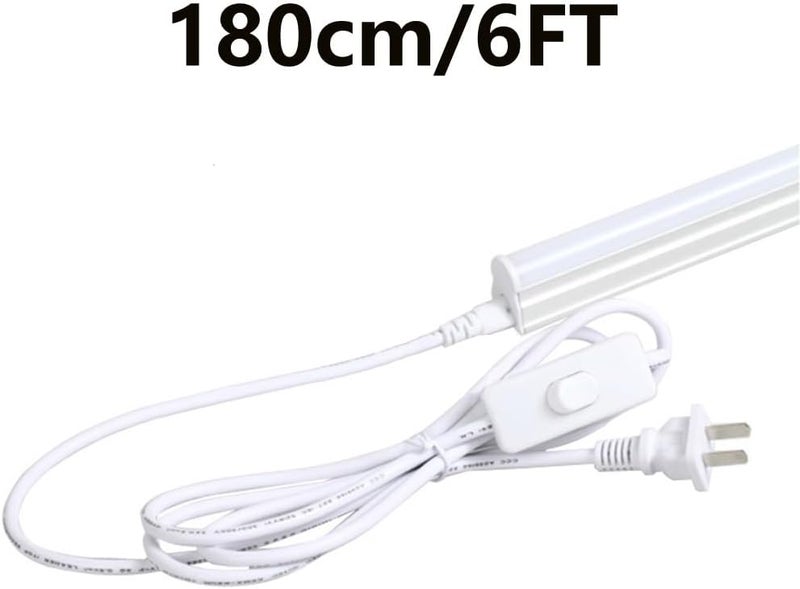 سلك تمديد طاقة أنبوب LED T5 T8 مع مفتاح تشغيل/إيقاف، سلك تمديد لمصباح LED مدمج لأنبوب ضوء LED T5/T8 (عبوة من 2) - Image 3
