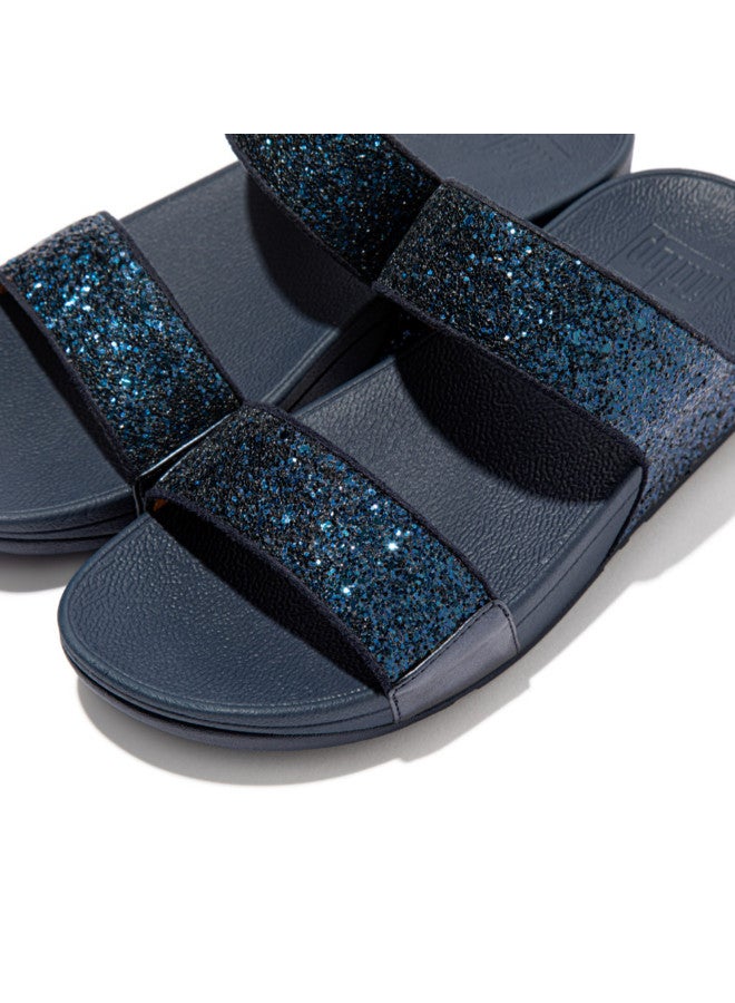 FitFlop 049-619 صندل نسائي من Fitflop Lulu Glitter ET3-399 Navy - Image 4