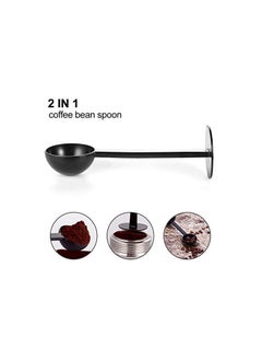 Generic 2Pack Black 2-In-1 Espresso Coffee Bean Spoon Tamping Scoop Tamper Tea Tool For Coffee Bean Spoon Coffee Measuring,about Coffee, Tea and Espresso, Kitchen and Dining  - Image 2