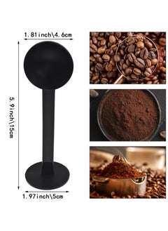 Generic 2Pack Black 2-In-1 Espresso Coffee Bean Spoon Tamping Scoop Tamper Tea Tool For Coffee Bean Spoon Coffee Measuring,about Coffee, Tea and Espresso, Kitchen and Dining  - Image 4