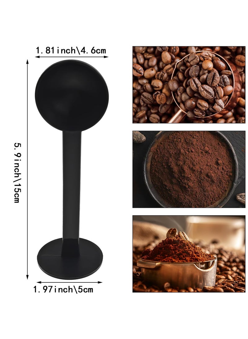2Pack Black 2-In-1 Espresso Coffee Bean Spoon Tamping Scoop Tamper Tea Tool For Coffee Bean Spoon Coffee Measuring,about Coffee, Tea and Espresso, Kitchen and Dining  - Image 4