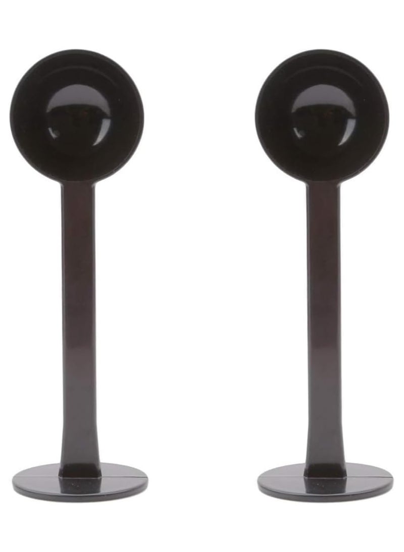2Pack Black 2-In-1 Espresso Coffee Bean Spoon Tamping Scoop Tamper Tea Tool For Coffee Bean Spoon Coffee Measuring,about Coffee, Tea and Espresso, Kitchen and Dining  - Image 1