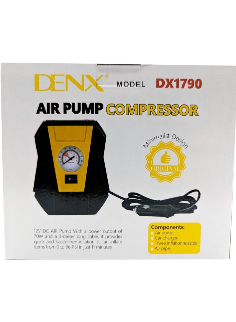 دينكس ضاغط هواء مع شاحن سيارة - 3 أوضاع نفخ، أنبوب هواء متين، محمول وسريع لنفخ الإطارات للسيارات والدراجات والكرات والمزيد - Image 4