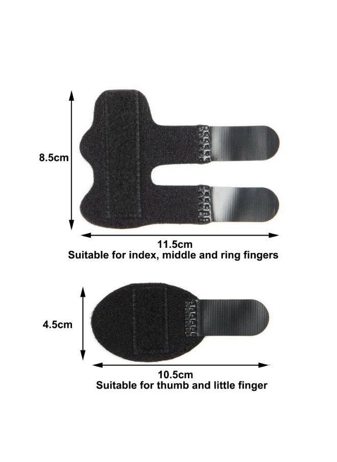 Generic 5-Piece Finger Splint Set， Adjustable Trigger Bracket Knuckle Fixation Broken Finger Protector  - Image 4