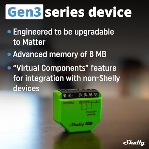 Shelly DALI Dimmer Gen3 | WiFi Smart Dimming | Home Automation | LED Control Gear | BLE Gateway | Smart Schedules | Compatible with Alexa & Google Home | iOS Android App | No Hub Required - Image 5