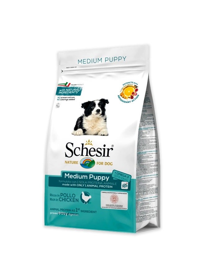 Schesir Medium Puppy with Chicken - 3 KG - Image 1