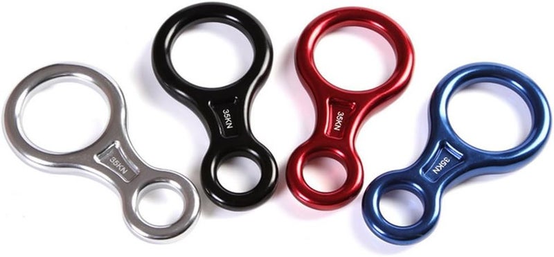 CdyBox 35KN Super 8 Belay Device Titan Figure 8 Descender for Climbing Rigging Plate Downhill Heavy Duty Equipment - Image 5