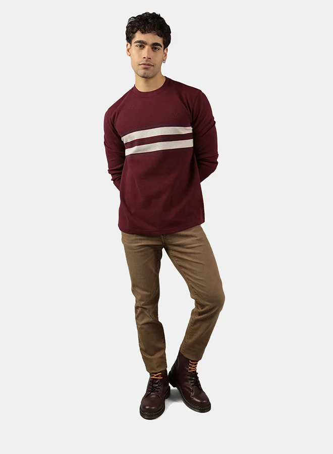 امريكان ايجل Color Block Crew Neck Sweatshirt
