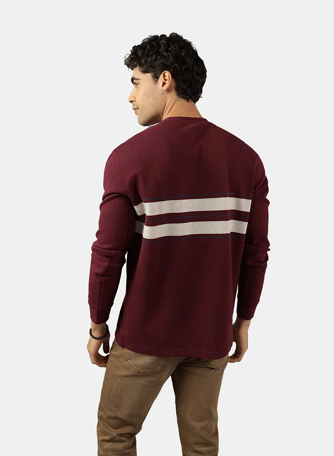 امريكان ايجل Color Block Crew Neck Sweatshirt
