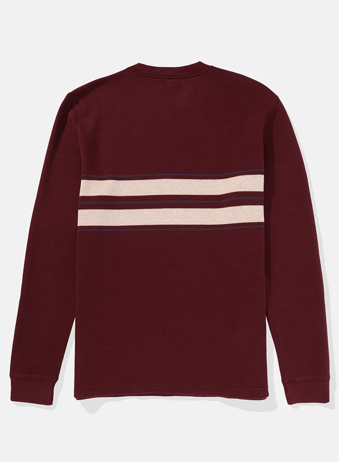 امريكان ايجل Color Block Crew Neck Sweatshirt