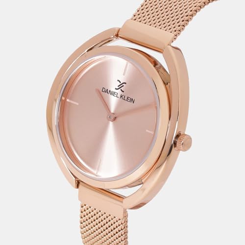 Daniel Klein Stainless Steel Analog Pink Rose Gold Dial Women's Watch-Dk12085-3 - Image 3