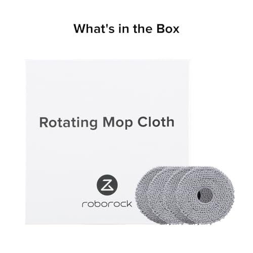 roborock 4 Pack Microfiber Mop Cloths for Qrevo S Pro/QV 35A/QV 35S/QR 598/QR 798/QR T78/Qrevo L/QV 798/QX Revo Plus/QR5980/QR7980/QR7985 Robot Vacuum Cleaner, Mop Pad Replacement Accessories - Image 4