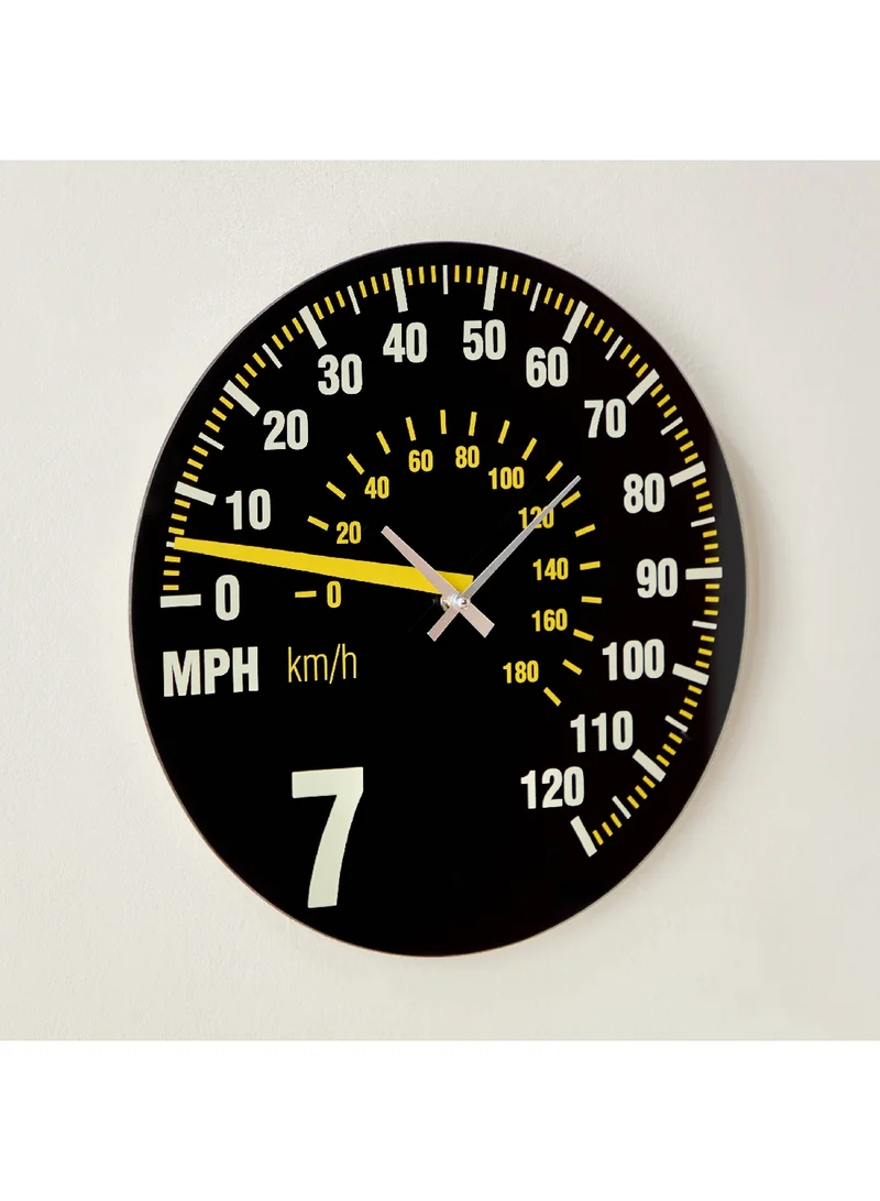Home Box Fero Speedometer Clock with Tinted Glass 38 x 38 x 4.5 cm