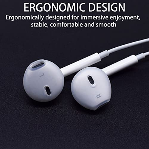 EKIND 4 Pcs Ear Cover Tips Anti-Slip Silicone Soft Replacement Sport Earbud Tips Compatible for iPhone 7 / 6S / 6 Plus / 5S / 5C / 5 Headphones Earphones Protective Accessories (White) - Image 5