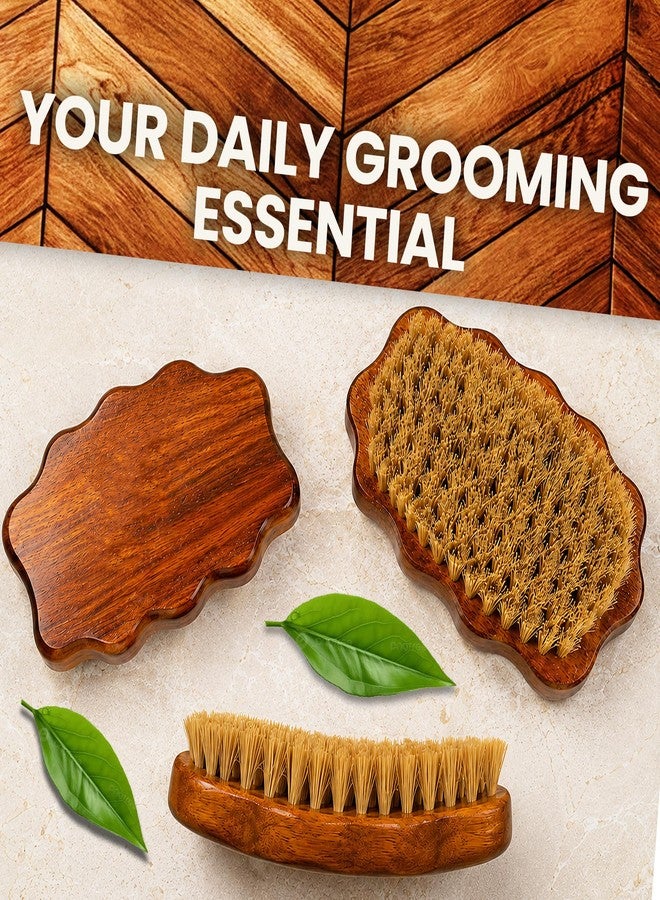 Kosher 100% Vegan Plant Based Bristle 360 Wave Brush, Hand Crafted with Ash Hardwood Detangler Hair Brush for Men and Women All Hair Textures Creates Layer Hair Waves - Image 2