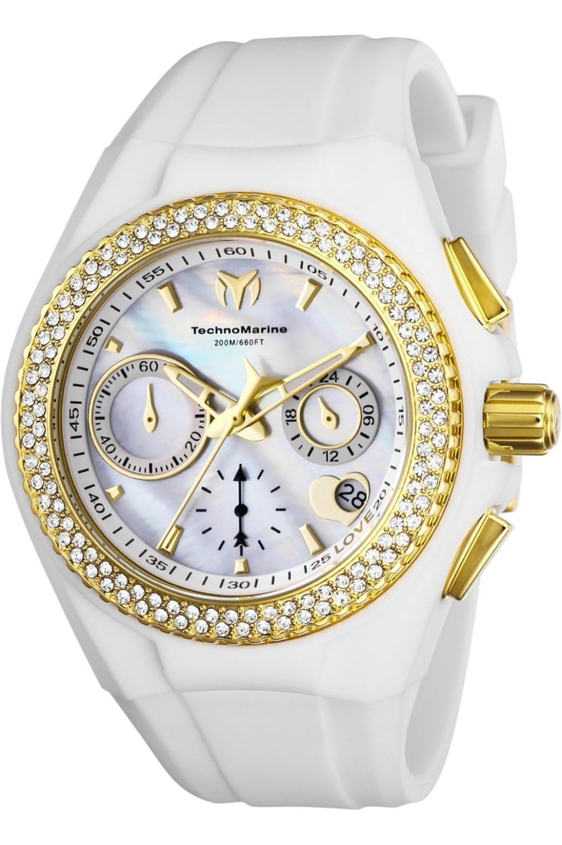 TechnoMarine Lady Cruise Valentine Quartz Watch White TM117046 - Image 2