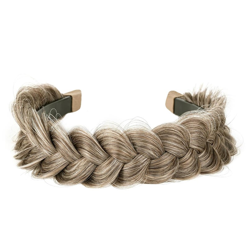 TOECWEGR Braided Headband WithTooth Wide Braid Messy Hair Hoop WomenFashion Hair Accessories