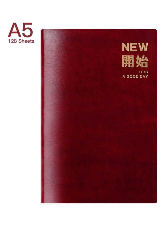 نيبمينينت دفتر ملاحظات كلاسيكي مقاس A5 أحمر - Image 4