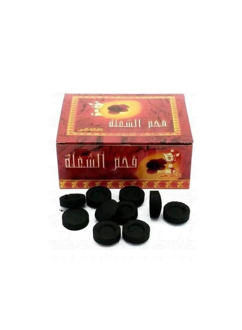 فحم سريع الاحتراق للبخور والشواء والشيشة (50 قطعة) - Image 1