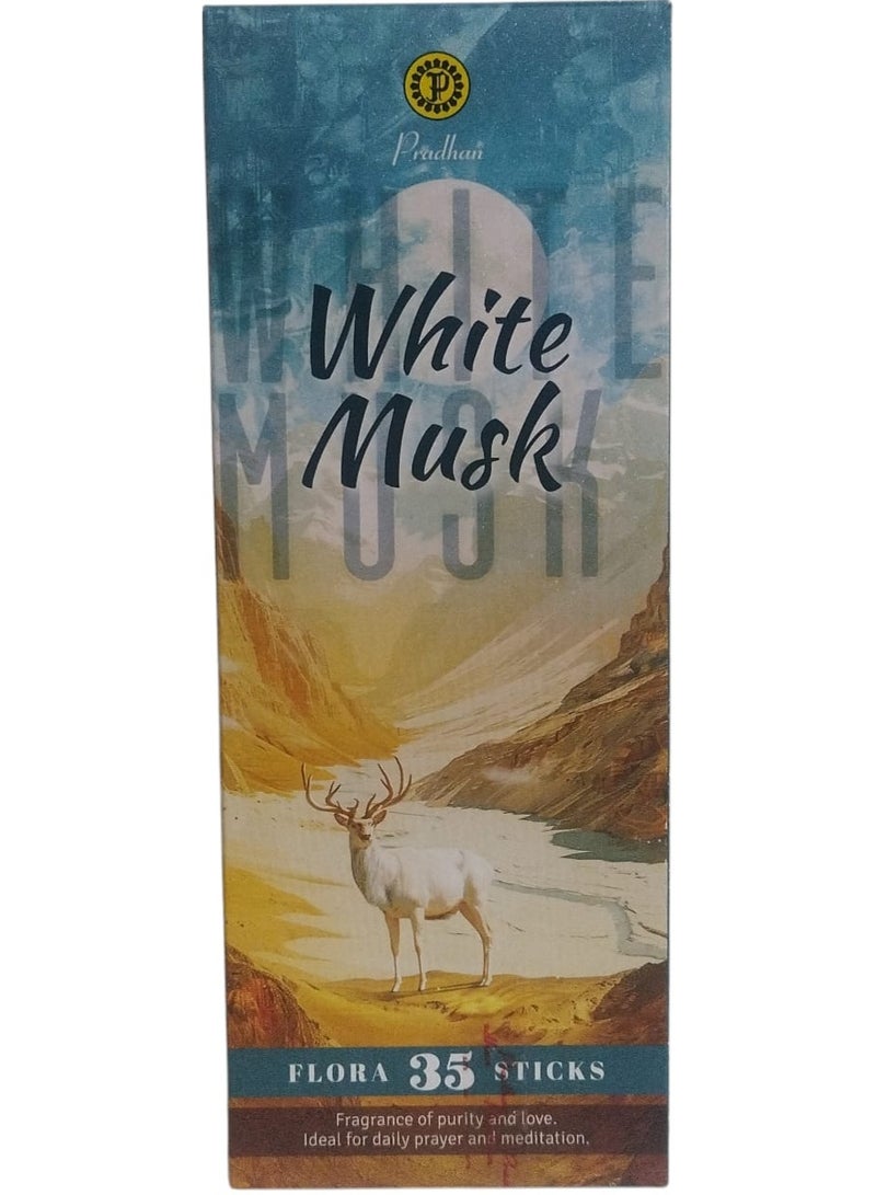 برادهان أعواد بخور مسك أبيض - فلورا 35 عود - Image 2