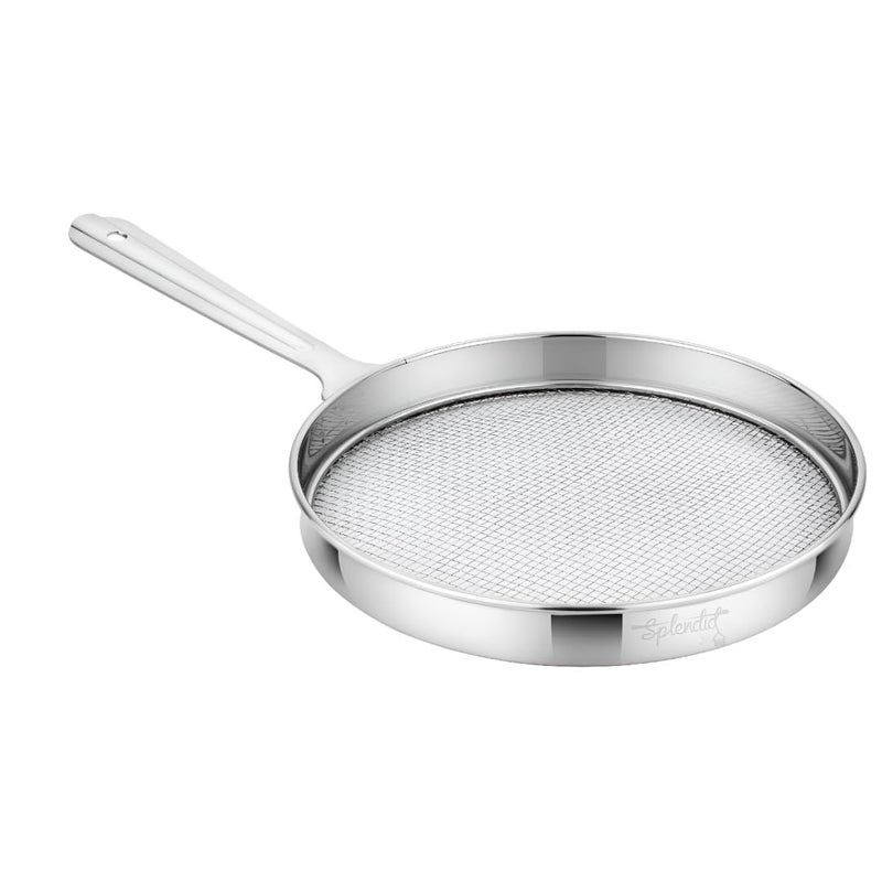 5Qebhram Papad Roaster Phulka Grill Mesh Chapati Paneer Tandoor Net BBQ Grill Roti Basket Pan Roaster Papad Jali Mesh Brinjal Mesh Tawa Jali for Kitchen Cooking - Image 1