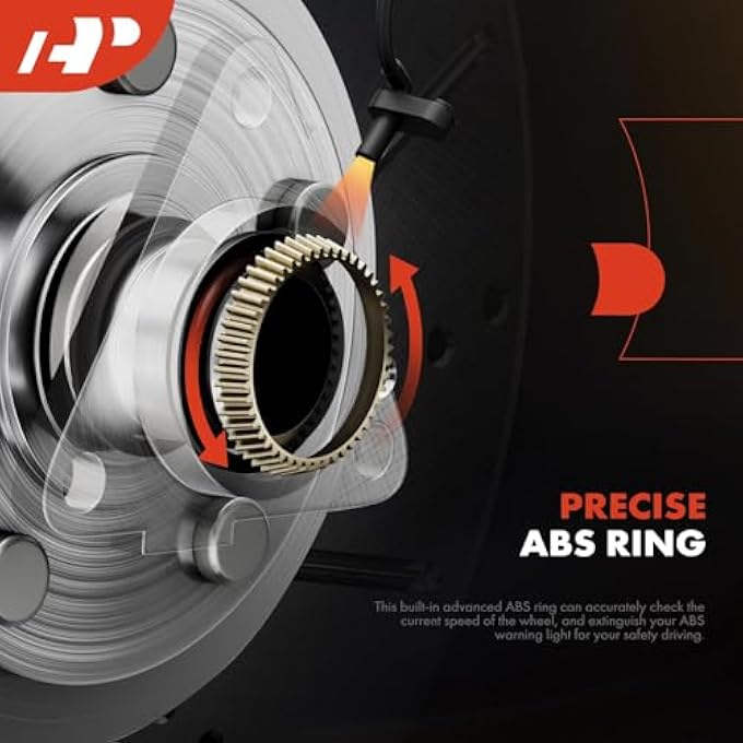 rayihni Rear Wheel Bearing And Hub Assembly With Abs  6Lug Compatible With Nissan Armada 2012 2013 2014 2015 - Image 5