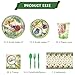 JU XIN 81PCS Bug Birthday Party Supplies TablewareInsects Party SuppliesReptile Birthday DecorationsBug Theme Party Tableware Decorations - Image 4