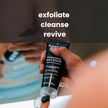 ManCave مقشر الوجه بالفحم من مان كايف 100 مل للرجال لتقشير البشرة الناعمة مختبر جلدياً تركيبة طبيعية صديقة للنباتيين وخالية من القسوة أنبوب مصنوع من البلاستيك المعاد تدويره صنع في إنجلترا - Image 4