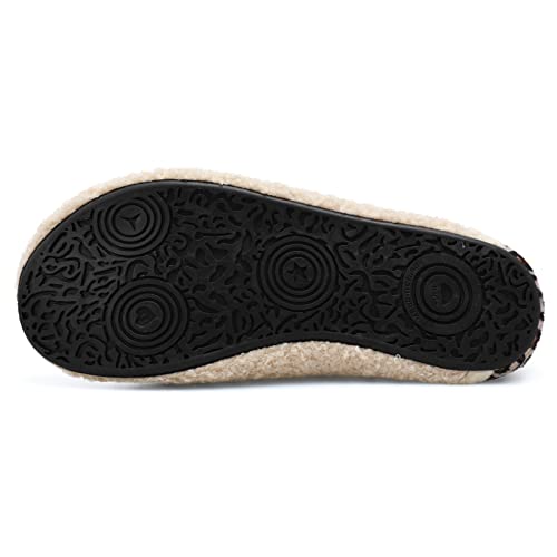 Scurtain Unisex Adults Rubber Sole Slippers Barefoot Shoes Women Beige/Leopard Size 11-11.5 W - Image 5