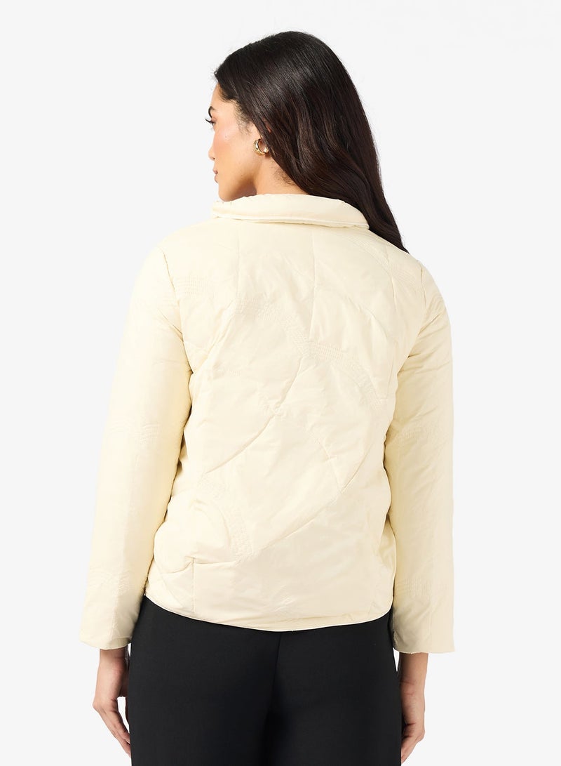 ELLA Casual Mid Length Qulited Jacket - Image 3