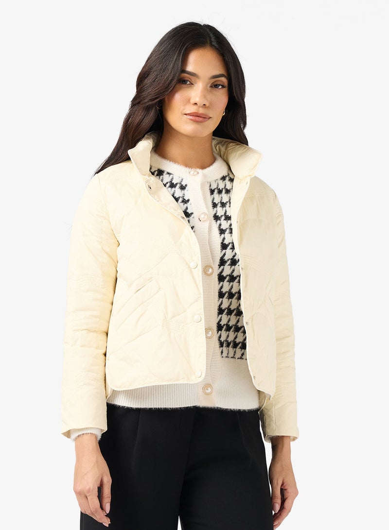 ELLA Casual Mid Length Qulited Jacket - Image 2