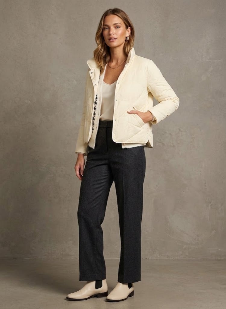 ELLA Casual Mid Length Qulited Jacket - Image 1
