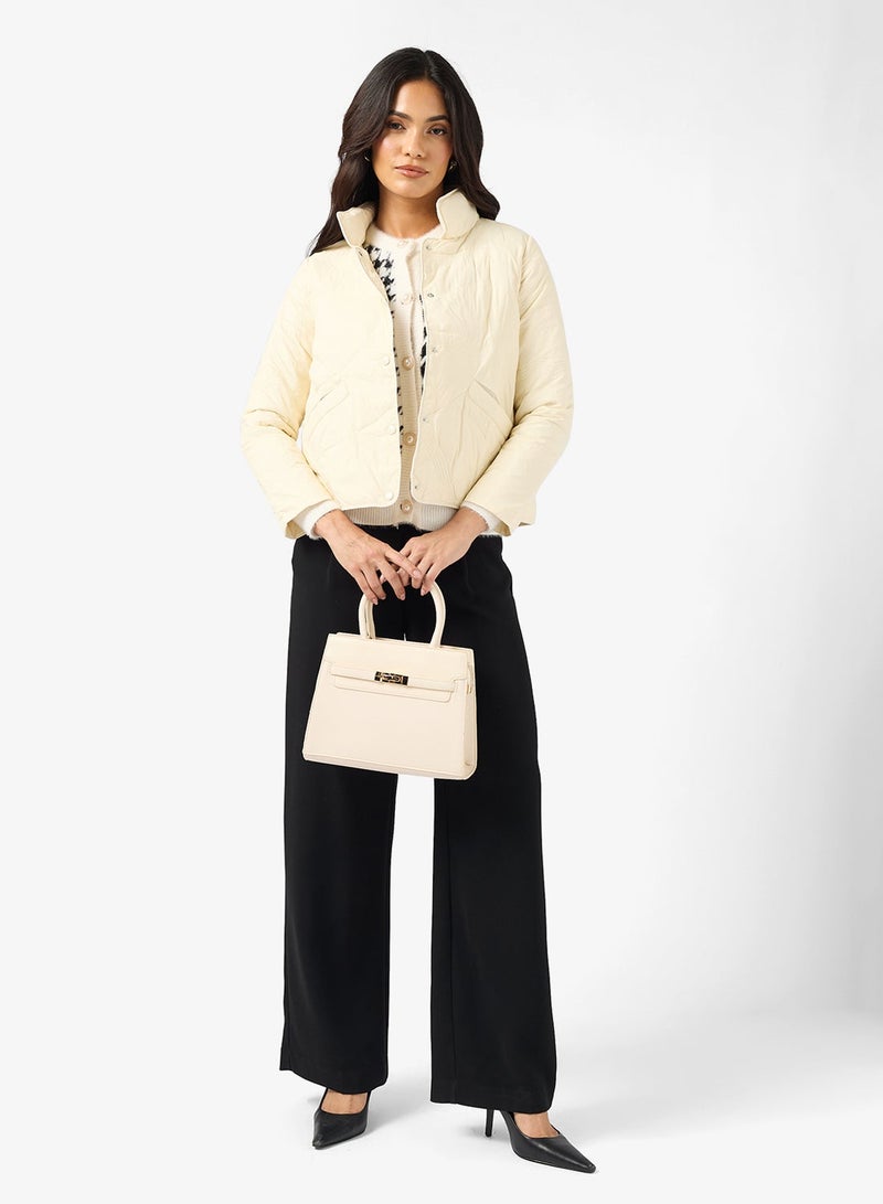 ELLA Casual Mid Length Qulited Jacket - Image 5