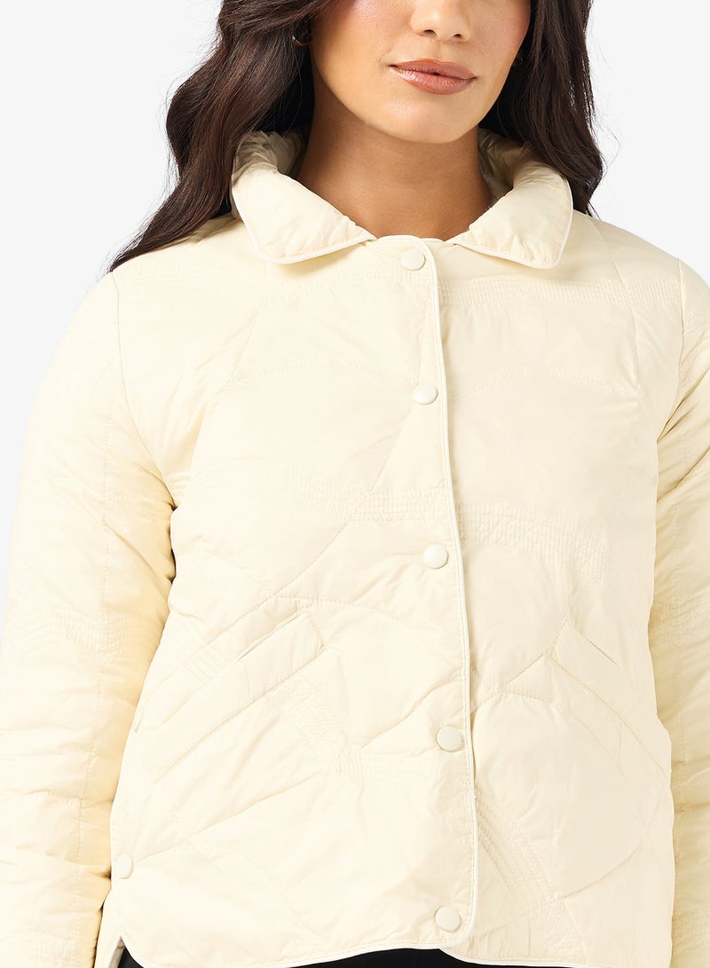 ELLA Casual Mid Length Qulited Jacket - Image 4