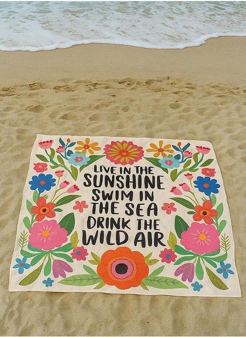 Snooze Beach mat, Flora design