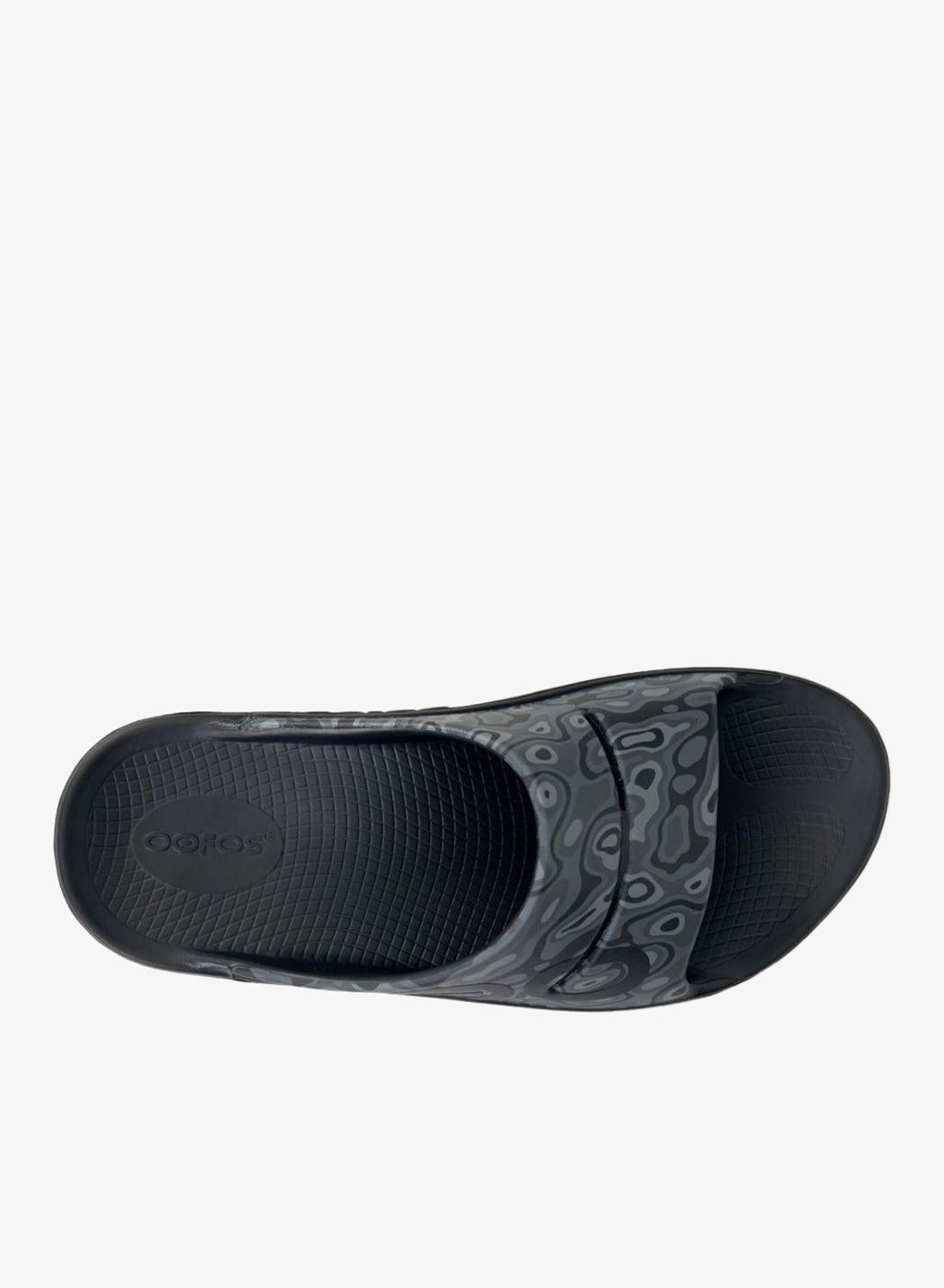 OOFOS UNISEX OOAHH SPORTS FLEX SLIDE SANDALS BLACK WATER CAMO