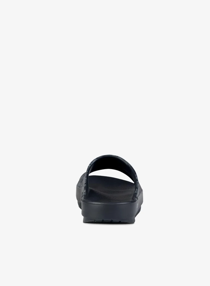 OOFOS UNISEX OOAHH SPORTS FLEX SLIDE SANDALS BLACK WATER CAMO