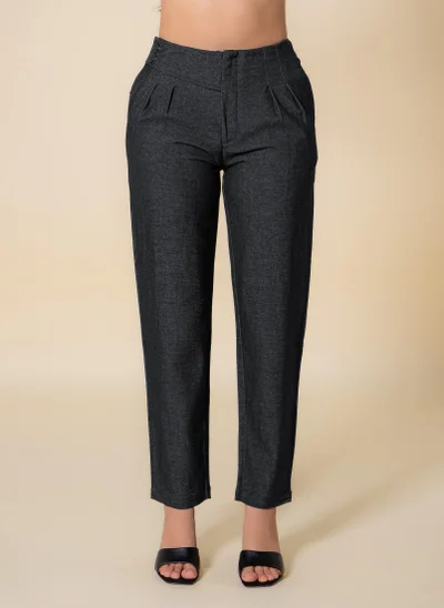 SHAPES SLIM JOGGER-WASIT TEXTURED TROUSERS