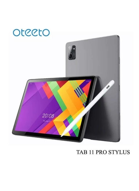 TAB 11 Pro Android Tablet PC – 10.1" Full HD Display, 8GB RAM + 512GB ROM, 5G Dual SIM & WiFi Connectivity, Stylus Pen + Wireless Keyboard Included, Octa-Core Processor, 6000mAh Battery, Android OS, Dual Cameras – Slim Grey Design for Work, Study & Entertainment