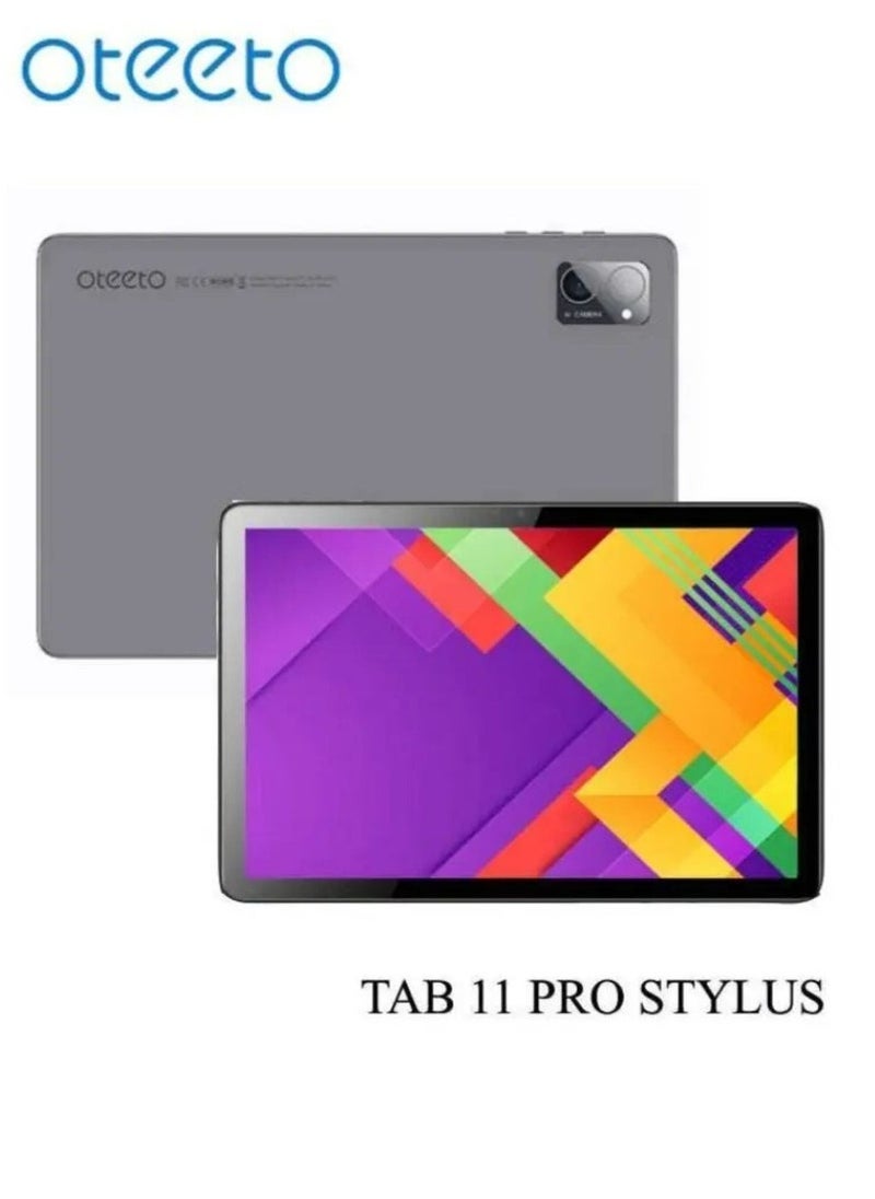 TAB 11 Pro Android Tablet PC – 10.1" Full HD Display, 8GB RAM + 512GB ROM, 5G Dual SIM & WiFi Connectivity, Stylus Pen + Wireless Keyboard Included, Octa-Core Processor, 6000mAh Battery, Android OS, Dual Cameras – Slim Grey Design for Work, Study & Entertainment