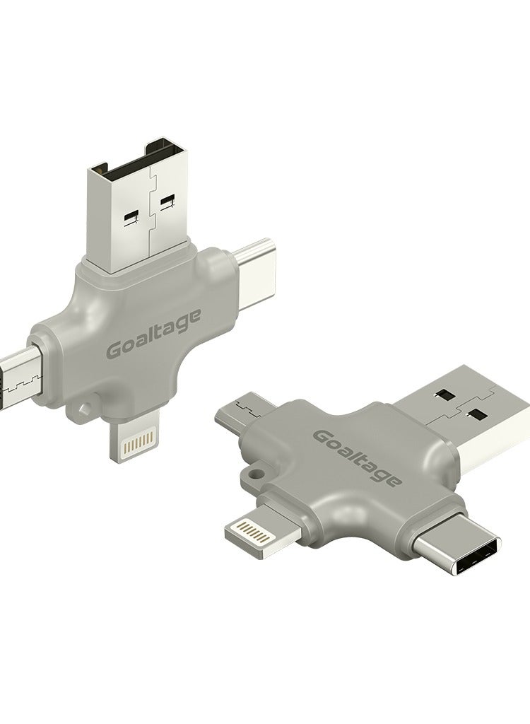 Goaltage Goaltage ADP04 MultiSync 4-in-1 OTG Adapter with Multi-Functional, Compact Design, Universal Compatibility and High-Speed Data Transfer Functionality Universal Compatibility and High-Speed Performance - Image 2