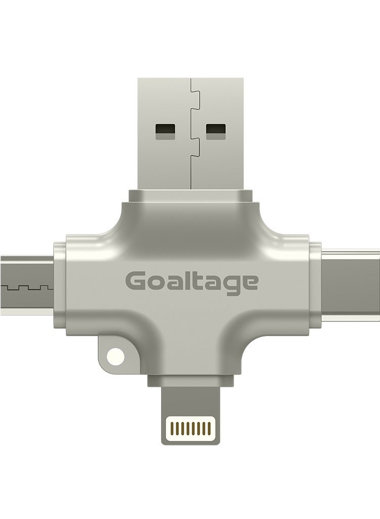 Goaltage Goaltage ADP04 MultiSync 4-in-1 OTG Adapter with Multi-Functional, Compact Design, Universal Compatibility and High-Speed Data Transfer Functionality Universal Compatibility and High-Speed Performance - Image 3