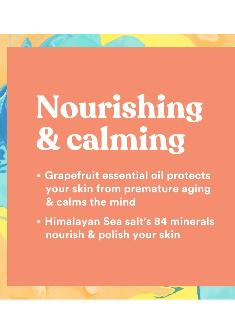 Asutra ASUTRA Dead Sea Salt Essential Oil Body Scrub Exfoliator (Vitamin C), 16 oz - Ultra Hydrating, Gentle, & Moisturizing - Coconut, Sweet Orange, Grapefruit, and Lemon Oils – Pink Himalayan Salt  - Image 4