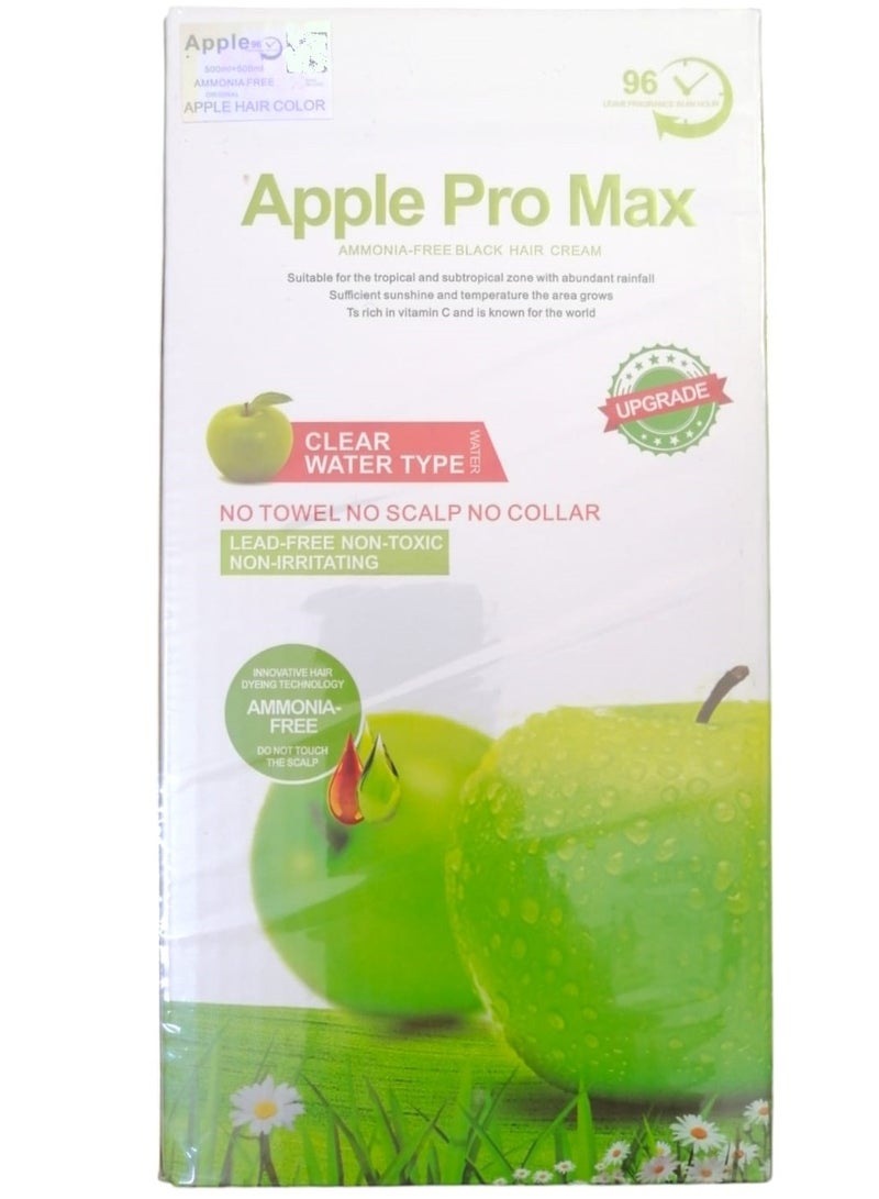 Apple Pro Max Ammonia-Free Black Hair Cream - Image 1